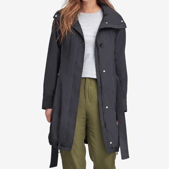 Andrew Marc Jackets & Blazers - Andrew Marc Navarre Hooded Rain Jacket - Black